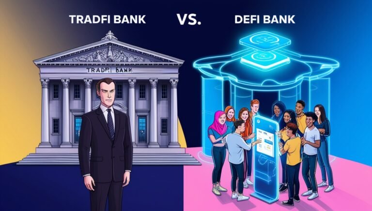 Leonardo Phoenix A contrasting illustration of a TradFI bank a 2 Bitmala