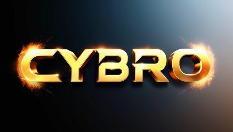 Leonardo Phoenix A futuristic metallic text CYBRO written in b 3 Bitmala