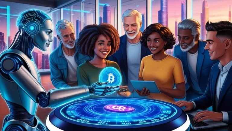 Leonardo Phoenix In a futuristic hightech environment a humano 3 Bitmala