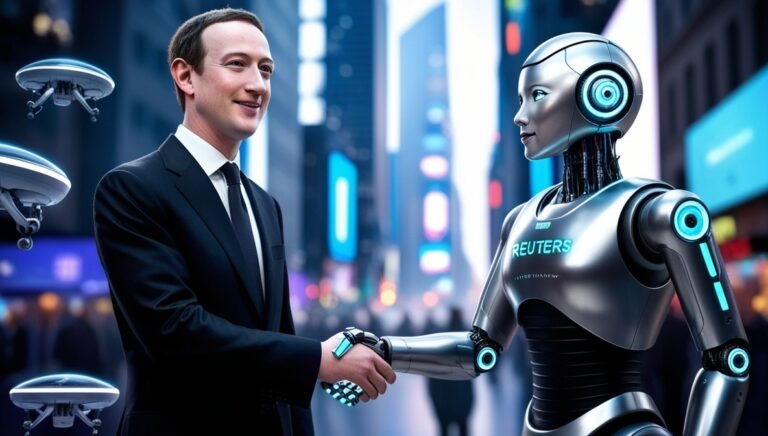 Leonardo Phoenix Mark Zuckerberg dressed in a sleek black suit 2 Bitmala