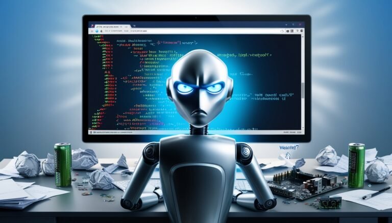 Leonardo Phoenix a sleek silver and modern robot with glowing 0 Bitmala