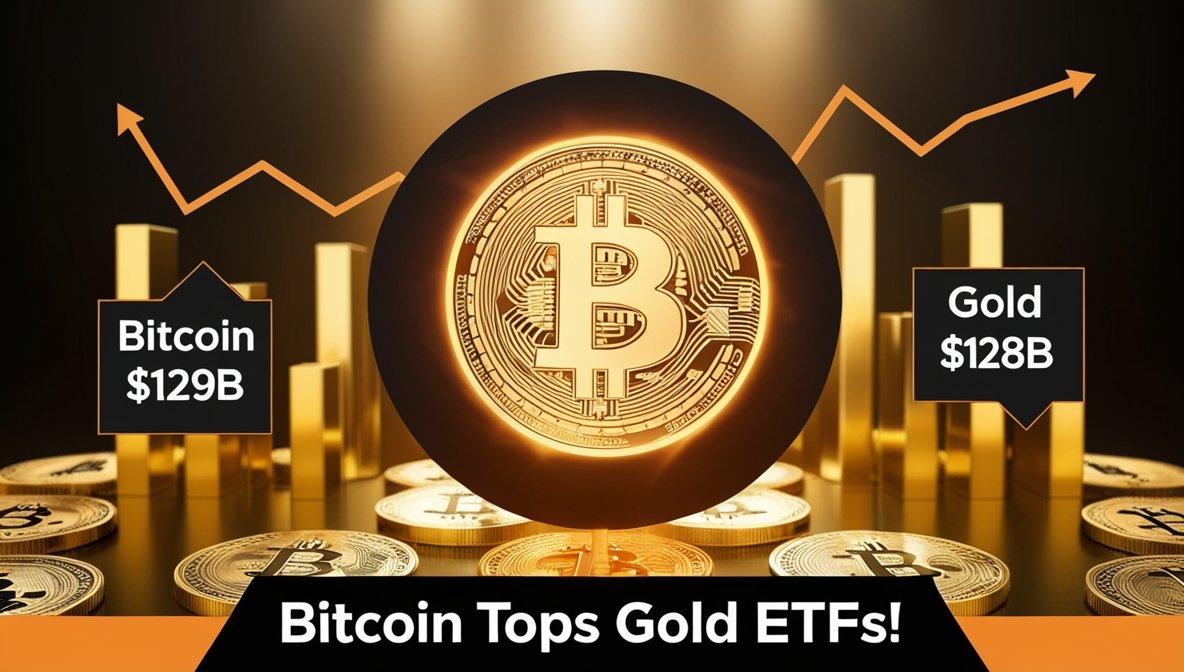 Bitcoin ETFs Flip Gold ETFs – Crypto’s the Main Character Now