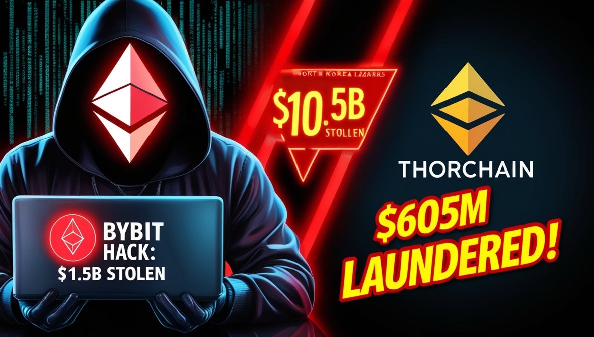 Bybit Hacker Moves $605M ETH—THORChain Under Fire as Crypto Heist Sparks Chaos