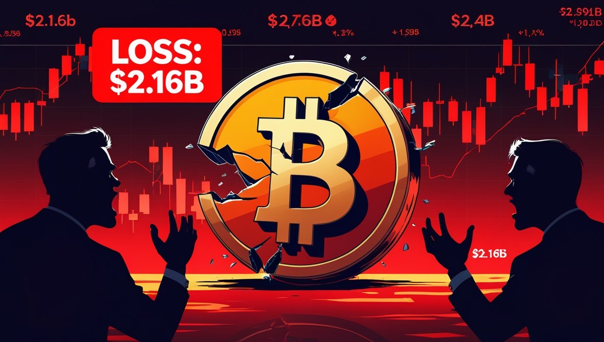 Bitcoin Crash Wipes Out $2.16B, Recent Buyers Hit Hardest