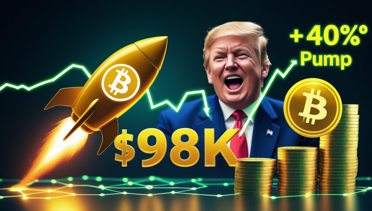 Bitcoin Pushes Toward $100K as TRUMP Memecoin Surges 40%