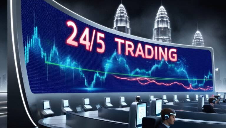 Leonardo Phoenix 09 A sleek hightech stock market board illumi 0 Bitmala