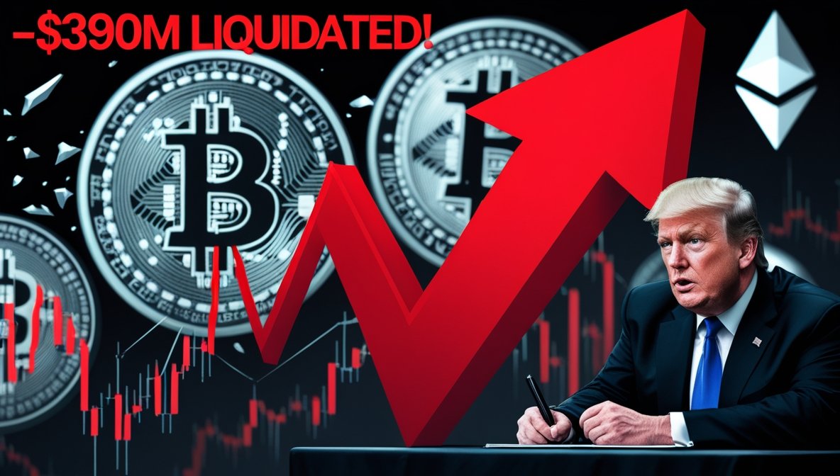 Crypto Market Hit by $390M Liquidations After Trump’s Executive Order