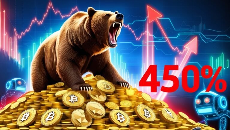 Leonardo Phoenix 09 A digital bear roaring on a mountain of go 1 Bitmala