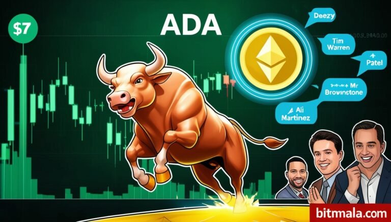 Leonardo Phoenix 09 A futuristic bull charging up a green cryp 0 Bitmala