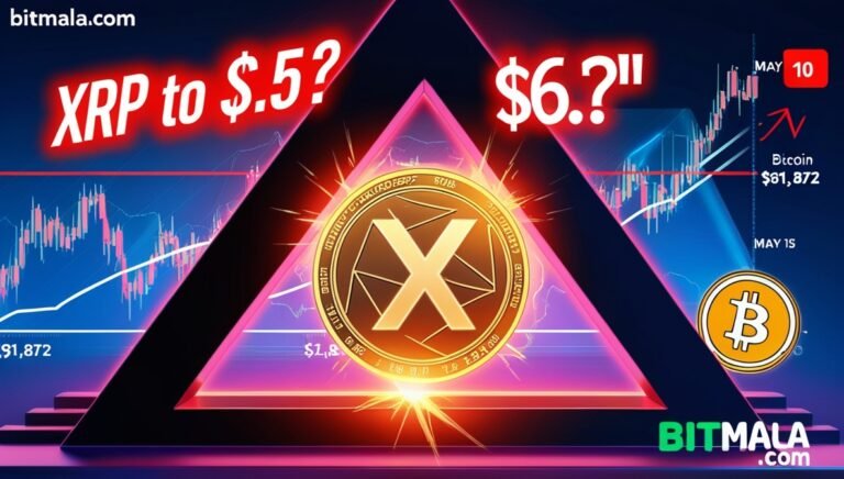 Leonardo Phoenix 09 A glowing XRP coin breaking through a tria 3 Bitmala