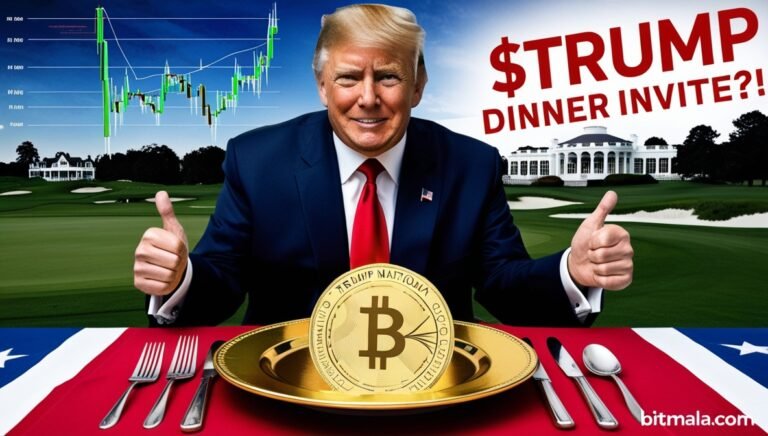 Leonardo Phoenix 09 A golden dinner plate with the TRUMP coin 1 Bitmala