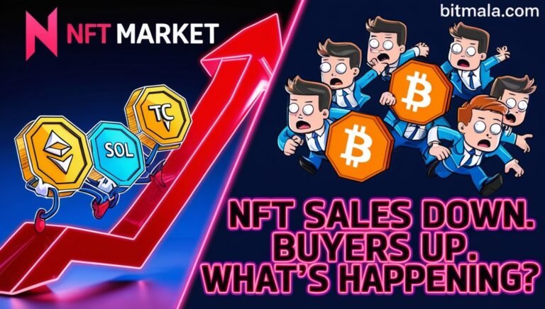 Leonardo Phoenix 09 A split image on one side a shiny NFT Mark 3 Bitmala