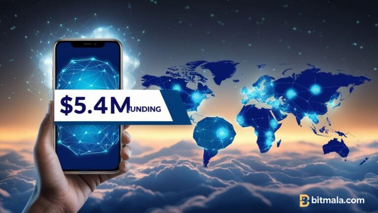 Leonardo Phoenix 09 A smartphone in a digital cloud with decen 0 Bitmala