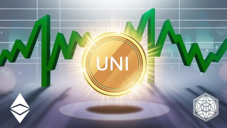 Leonardo Phoenix 09 A vibrant radiant UNI token its edges soft 1 Bitmala