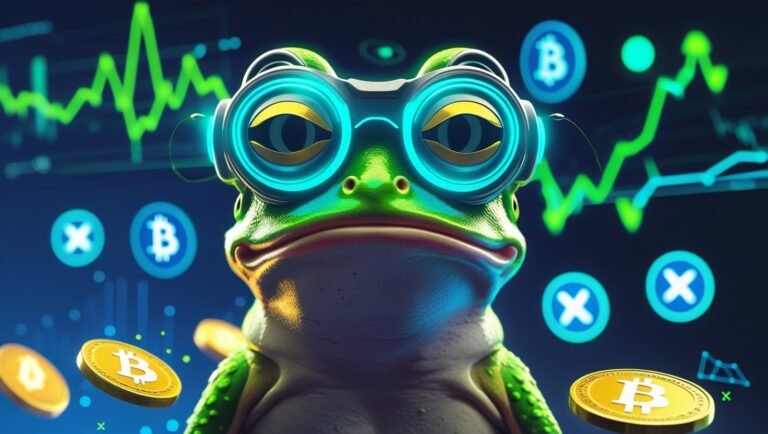 Leonardo Phoenix 10 A futuristic frog like Pepe wearing AI gog 0 Bitmala