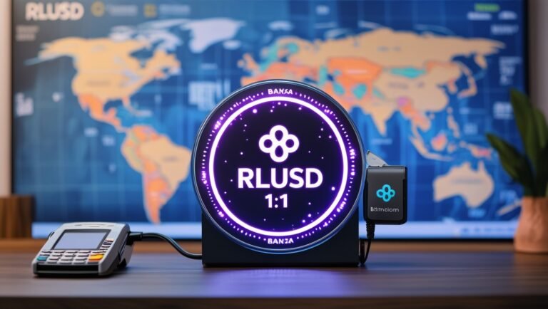 Leonardo Phoenix 10 RLUSD stablecoin glowing with a 11 USD shi 1 Bitmala