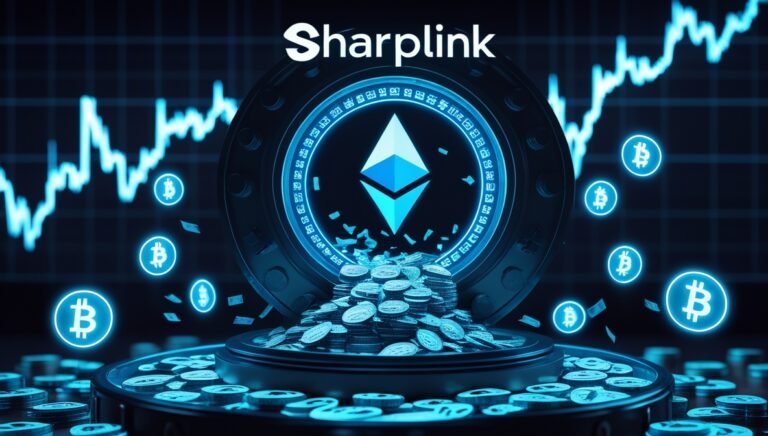 Leonardo Phoenix 10 A dramatic scene showing SharpLinks logo a 3 Bitmala