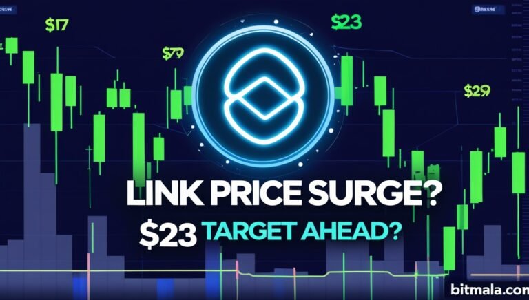 Leonardo Phoenix 10 A glowing Chainlink LINK logo hovering abo 3 Bitmala