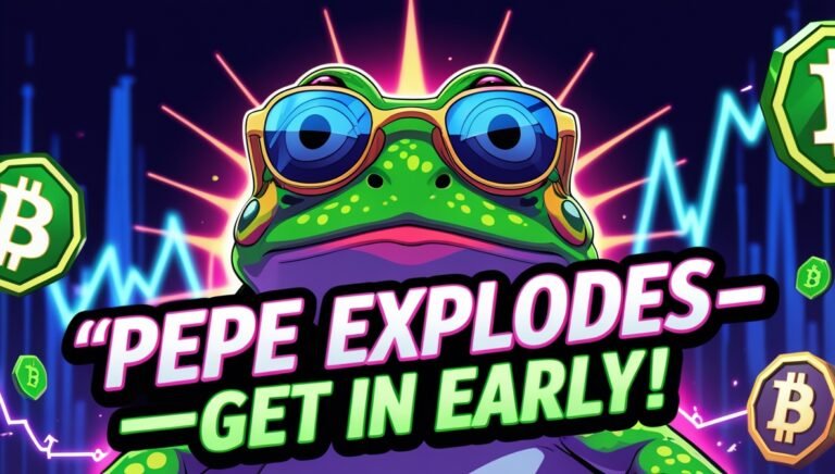 Leonardo Phoenix 10 A vibrant thumbnail showing a frog Pepe w 3 Bitmala