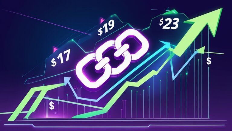 Leonardo Phoenix 10 Illustrate a glowing Chainlink LINK logo s 1 Bitmala