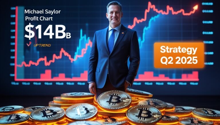 Leonardo Phoenix 10 Michael Saylor in a suit standing atop a p 1 Bitmala