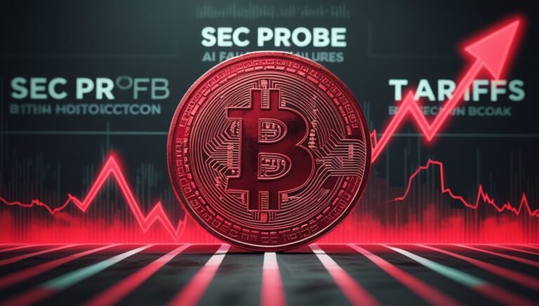 Leonardo Phoenix 10 A large bold red Bitcoin coin with a distr 2 Bitmala