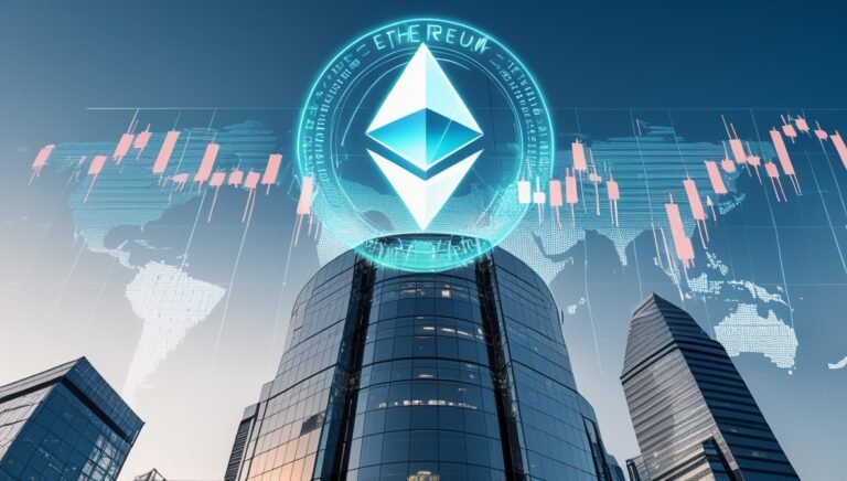 Leonardo Phoenix 10 Modern corporate building with Ethereum lo 1 Bitmala