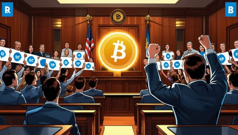 Leonardo Phoenix 10 A bold digital artwork showing a courtroom 2 Bitmala